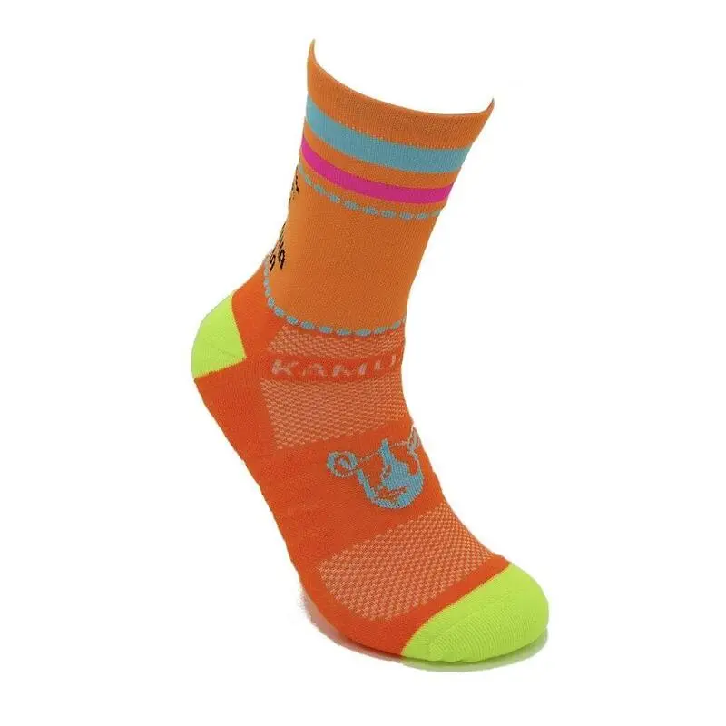 CALCETINES DE RUNNING #COMOUNACABRA Unisex - KAMUABU Color NARANJA 2 Hilos 4 CALCETINES DE RUNNING #COMOUNACABRA Unisex - KAMUABU Color NARANJA 2 Hilos - Imagen 2