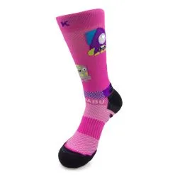 CALCETINES DE RUNNING #MONSTRUOS Unisex - KAMUABU Color ROSA De 1 Hilo -tienda de material de boxeo calcetines de running monstruos unisex kamuabu color rosa de 1 hilo 2