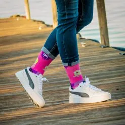 CALCETINES DE RUNNING #MONSTRUOS Unisex - KAMUABU Color ROSA De 1 Hilo -tienda de material de boxeo calcetines de running monstruos unisex kamuabu color rosa de 1 hilo 4