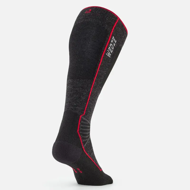 WEDZE CALCETINES ESQUÍ Y SNOWBOARD LANA ADULTO - 900 WOOL - NEGRO 5 WEDZE CALCETINES ESQUÍ Y SNOWBOARD LANA ADULTO - 900 WOOL - NEGRO - Imagen 3