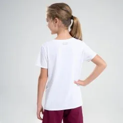 Decathlon Camiseta Atletismo AT 100 Niños Blanco Mangas Cortas Transpirable -tienda de material de boxeo camiseta atletismo at 100 nios blanco mangas cortas transpirable 4