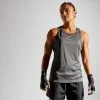 Camiseta De Boxeo Sin Mangas Mujer Outshock 500 Gris -tienda de material de boxeo camiseta de boxeo sin mangas mujer outshock 500 gris