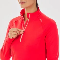 INOVIK Camiseta De Esquí De Fondo Manga Larga Cálida Mujer XC S TS 100 Rojo -tienda de material de boxeo camiseta de esqui de fondo manga larga calida mujer xc s ts 100 rojo 4