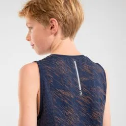 KUPIMA Camiseta Sin Mangas Running Sin Costuras Niños - KIPRUN CARE Marino Naranja 11 KUPIMA Camiseta Sin Mangas Running Sin Costuras Niños - KIPRUN CARE Marino Naranja -tienda de material de boxeo camiseta sin mangas running sin costuras nios kiprun care marino naranja 4