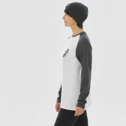 WEDZE Camiseta Térmica De Esquí Lana Merina Mujer - BL 590 Brokovitch - Gris Blanco 11 WEDZE Camiseta Térmica De Esquí Lana Merina Mujer - BL 590 Brokovitch - Gris Blanco -tienda de material de boxeo camiseta termica de esqui lana merina mujer bl 590 brokovitch gris blanco 4