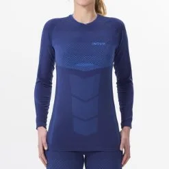 Camiseta Térmica Interior De Esquí De Fondo Y Nieve Mujer Inovik XC S 900 Azul