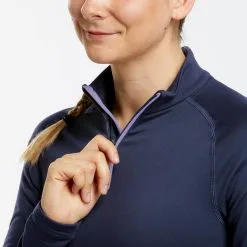 Camiseta Térmica Interior De Esquí Y Nieve 1/2 Cremallera Mujer Wedze 500 Azul -tienda de material de boxeo camiseta termica interior de esqui y nieve 12 cremallera mujer wedze 500 azul 3