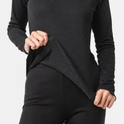 Camiseta Térmica Interior De Esquí Y Nieve Mujer Wedze Ski BL100 Negro -tienda de material de boxeo camiseta termica interior de esqui y nieve mujer wedze ski bl100 negro 4