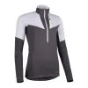 EVADICT Camiseta Trail Running Mujer Gris Softshell Manga Larga -tienda de material de boxeo camiseta trail running mujer gris softshell manga larga
