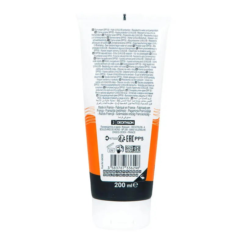 Decathlon Crema Protección Solar Active IP50, 200 Ml. 4 Decathlon Crema Protección Solar Active IP50, 200 Ml. - Imagen 2