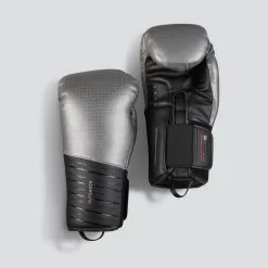 Guantes Boxeo Sparring Outshock 900 Negro/plata
