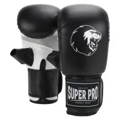 Super Pro Combat Gear Guantes De Boxeo Para Saco De Boxeo - Victor - En Blanco Y Negro