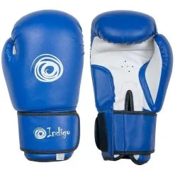 INDIGO SPORTS Guantes De Boxeo PVC INDIGO 12oz Rojo -tienda de material de boxeo guantes de boxeo pvc indigo 10oz azul