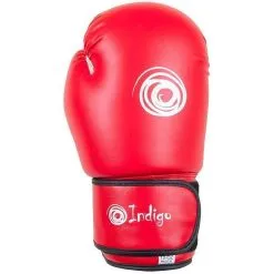 INDIGO SPORTS Guantes De Boxeo PVC INDIGO 12oz Rojo -tienda de material de boxeo guantes de boxeo pvc indigo 12oz rojo 1