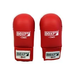 BOXPT EQUIPMENT Guantes De Karate Sin Dedo BOXPT Rojas
