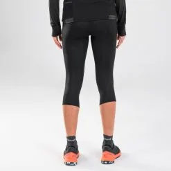 EVADICT Leggings Mallas Trail Running Piratas Mujer Emboss Negro -tienda de material de boxeo leggings mallas trail running piratas mujer emboss negro 3