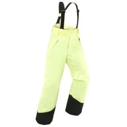 Pantalón De Esquí Y Nieve Niños 6-14 Años Wedze SKI-P 500 Amarillo