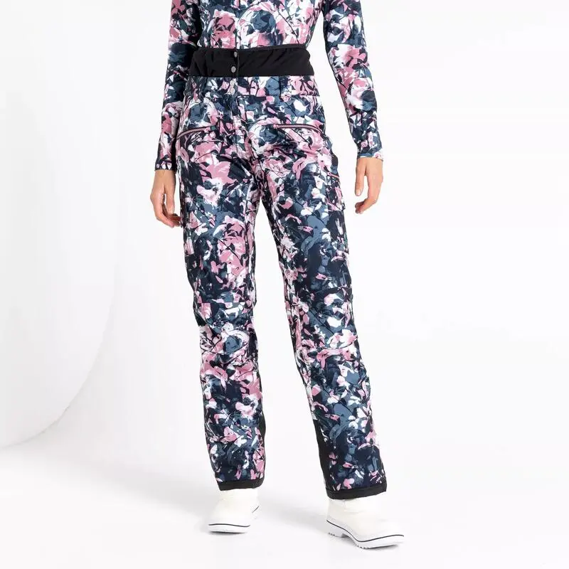 Dare 2b Pantalones De Esquí Liberty II De Impermeable Diseño Floral Para Mujer Rosa 6 Dare 2b Pantalones De Esquí Liberty II De Impermeable Diseño Floral Para Mujer Rosa - Imagen 4