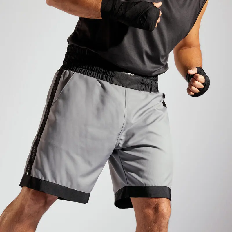 Short Pantalon Corto De Boxeo Hombre Outshock 500 Gris 3 Short Pantalon Corto De Boxeo Hombre Outshock 500 Gris