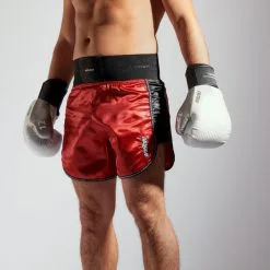 Short Pantalon Corto Muy Thai Kick Boxing Outshock 900 Rojo
