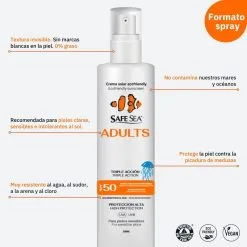 Safe Sea Spray Solar Corporal Para Adultos SPF 50 8 Safe Sea Spray Solar Corporal Para Adultos SPF 50 -tienda de material de boxeo spray solar corporal para adultos spf 50 2