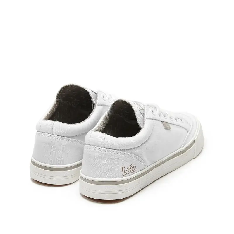 Zapatillas De Lona Para Mujer Lois 61326 Blancas Con Suela Antideslizante 5 Zapatillas De Lona Para Mujer Lois 61326 Blancas Con Suela Antideslizante - Imagen 3
