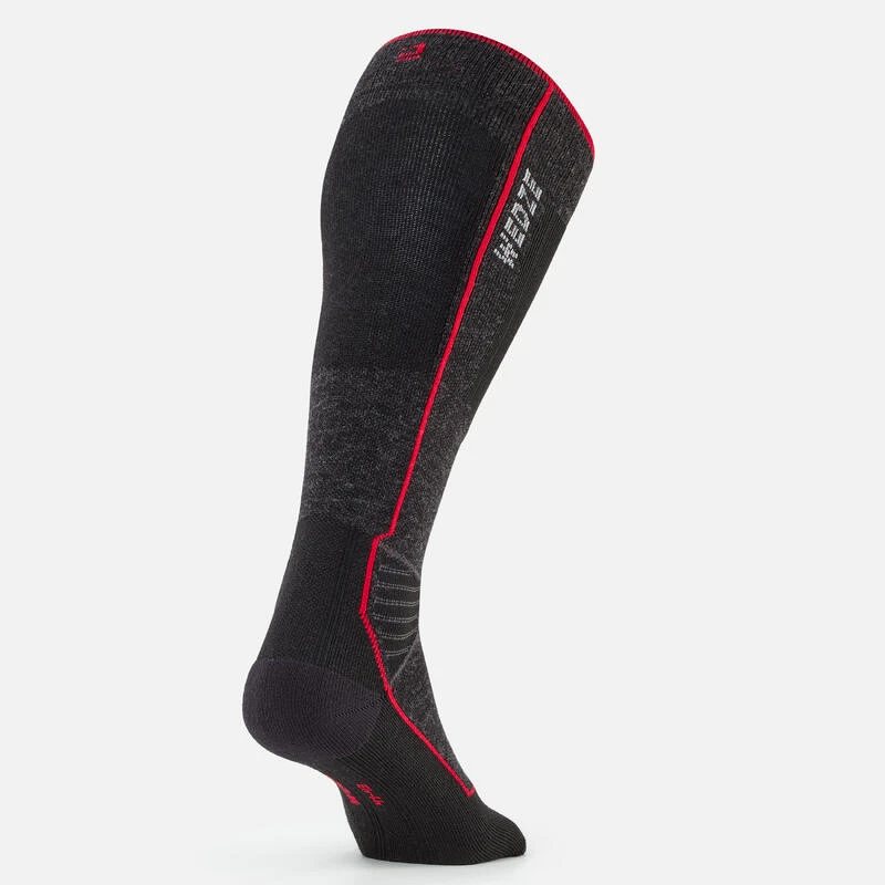 WEDZE CALCETINES ESQUÍ Y SNOWBOARD LANA ADULTO - 900 WOOL - NEGRO 5 WEDZE CALCETINES ESQUÍ Y SNOWBOARD LANA ADULTO - 900 WOOL - NEGRO - Imagen 3