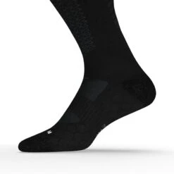 Calcetines Running Largos Lana Merina Negro -tienda de material de boxeo calcetines running largos lana merina negro 3
