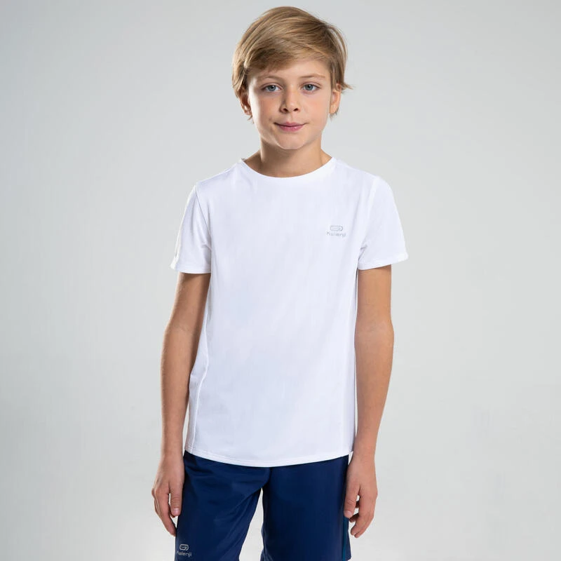 Decathlon Camiseta Atletismo AT 100 Niños Blanco Mangas Cortas Transpirable 4 Decathlon Camiseta Atletismo AT 100 Niños Blanco Mangas Cortas Transpirable - Imagen 2