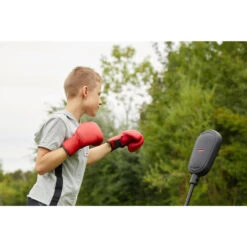 Camiseta De Boxeo Manga Corta Y Capucha Niños Outshock 100 Gris -tienda de material de boxeo camiseta de boxeo manga corta y capucha nios outshock 100 gris 2