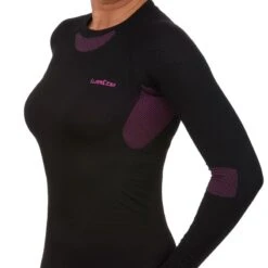 Camiseta Interior Térmica De Esquí Mujer Wedze Ski 580 Negro -tienda de material de boxeo camiseta interior termica de esqui mujer wedze ski 580 negro 3