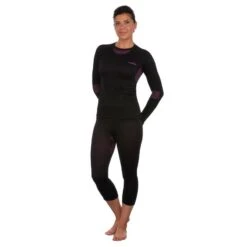 Camiseta Interior Térmica De Esquí Mujer Wedze Ski 580 Negro -tienda de material de boxeo camiseta interior termica de esqui mujer wedze ski 580 negro 4