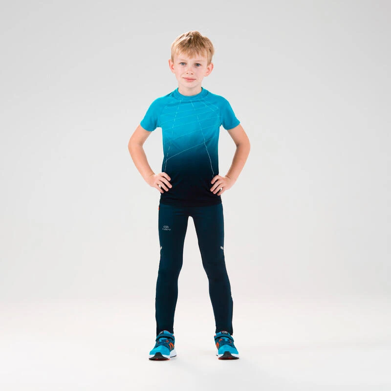 Camiseta Running Manga Corta Niños Kiprun Skincarte Azul 3 Camiseta Running Manga Corta Niños Kiprun Skincarte Azul