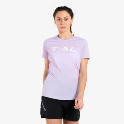 CAMISETA TRAIL RUNNING MUJER LILA ESTAMPADO MANGA CORTA 12 CAMISETA TRAIL RUNNING MUJER LILA ESTAMPADO MANGA CORTA -tienda de material de boxeo camiseta trail running mujer lila estampado manga corta 4