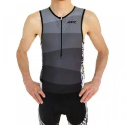 Camiseta Triatlon Sin Mangas Hombre ZOOT LTD Gris