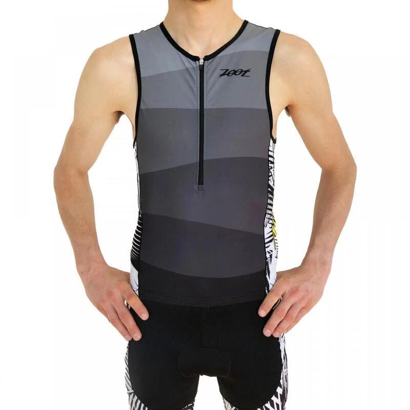 Camiseta Triatlon Sin Mangas Hombre ZOOT LTD Gris 3 Camiseta Triatlon Sin Mangas Hombre ZOOT LTD Gris