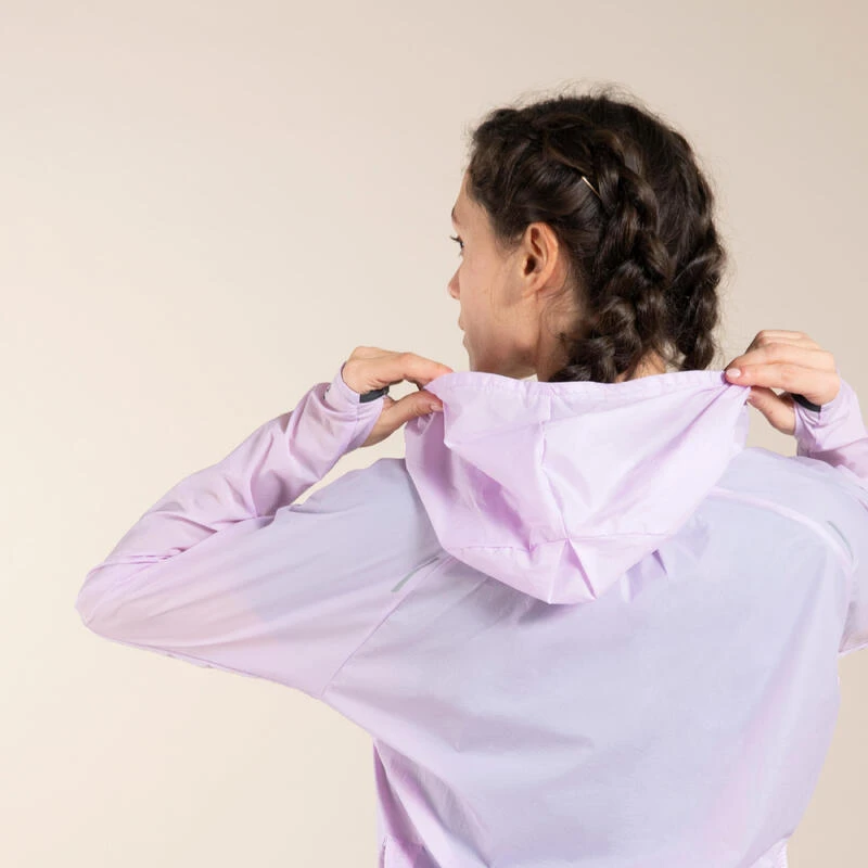 Chaqueta Cortavientos Trail Running Mujer Morada 5 Chaqueta Cortavientos Trail Running Mujer Morada - Imagen 3