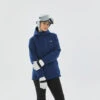 Chaqueta De Esquí Y Nieve Impermeable Mujer Wedze Ski-P JKT100 Azul