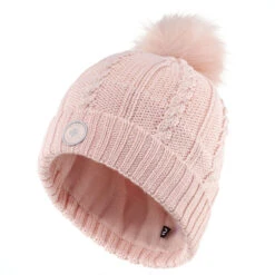 Gorro De Invierno Adulto Wedze Torsades Trenzas Rosa -tienda de material de boxeo gorro de invierno adulto wedze torsades trenzas rosa 2