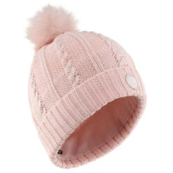 Gorro De Invierno Adulto Wedze Torsades Trenzas Rosa