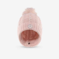 Gorro De Invierno Adulto Wedze Torsades Trenzas Rosa -tienda de material de boxeo gorro de invierno adulto wedze torsades trenzas rosa 4