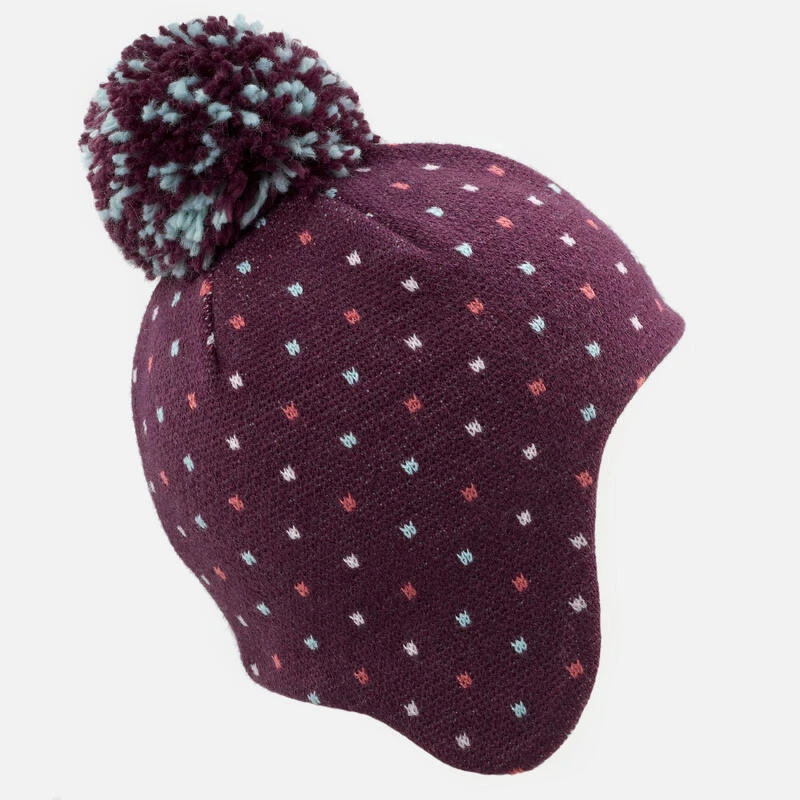 WEDZE Gorro De Invierno Peruano Bebé Violeta Y Azul Turquesa 6 WEDZE Gorro De Invierno Peruano Bebé Violeta Y Azul Turquesa - Imagen 4