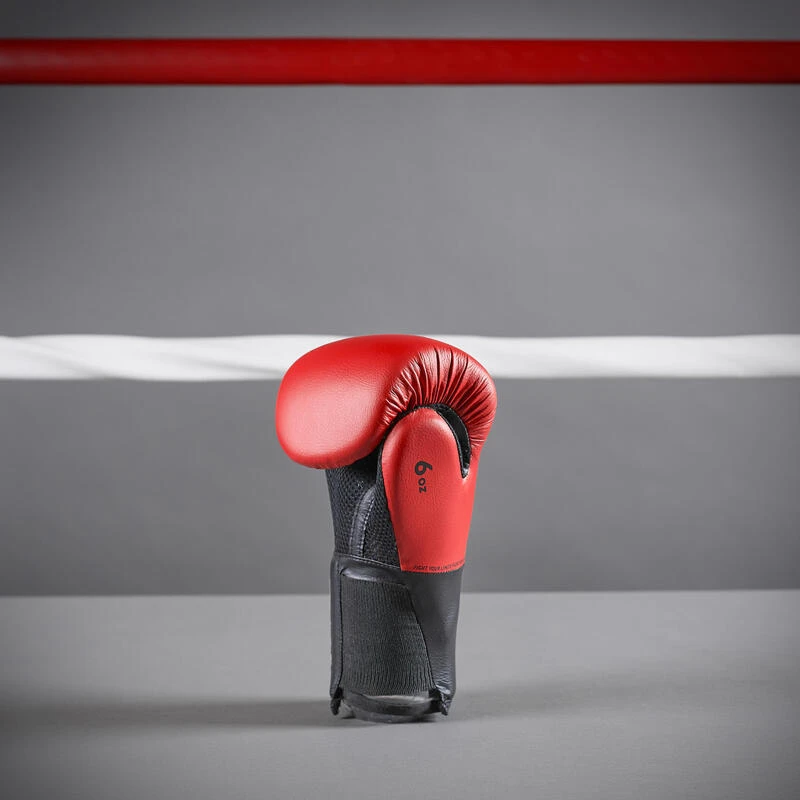 Guantes De Boxeo Kick Boxing Junior Outshock 100 Rojo 7 Guantes De Boxeo Kick Boxing Junior Outshock 100 Rojo - Imagen 5