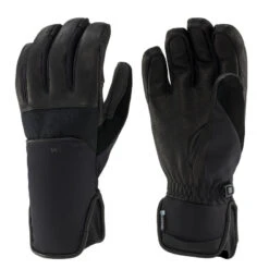 WEDZE GUANTES DE ESQUÍ ADULTO CÁLIDOS E IMPERMEABLES - 550 NEGRO
