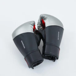 Guantes Saco Boxeo Outshock 500 Negro/plata 8 Guantes Saco Boxeo Outshock 500 Negro/plata -tienda de material de boxeo guantes saco boxeo outshock 500 negroplata 1
