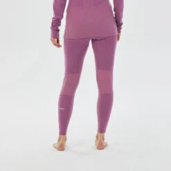 WEDZE Leggins Térmicos De Esquí Y Nieve Lana Merina Mujer BL 900 Violeta -tienda de material de boxeo leggins termicos de esqui y nieve lana merina mujer bl 900 violeta 2