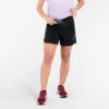 Pantalón Corto Trail Running Holgado Mujer Negro -tienda de material de boxeo pantalon corto trail running holgado mujer negro