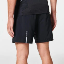 Pantalón Corto Trail Running Hombre Negro Holgado -tienda de material de boxeo pantalon corto trail running hombre negro holgado 2