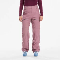 WEDZE Pantalón De Esquí Mujer - FR500 - Azul Marino -tienda de material de boxeo pantalon de esqui y nieve mujer wedze fr500 rosa