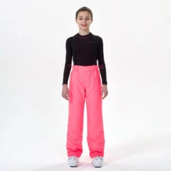 Pantalón De Esquí Y Nieve Niños 7-15 Años Wedze SKI PA 100 Rosa